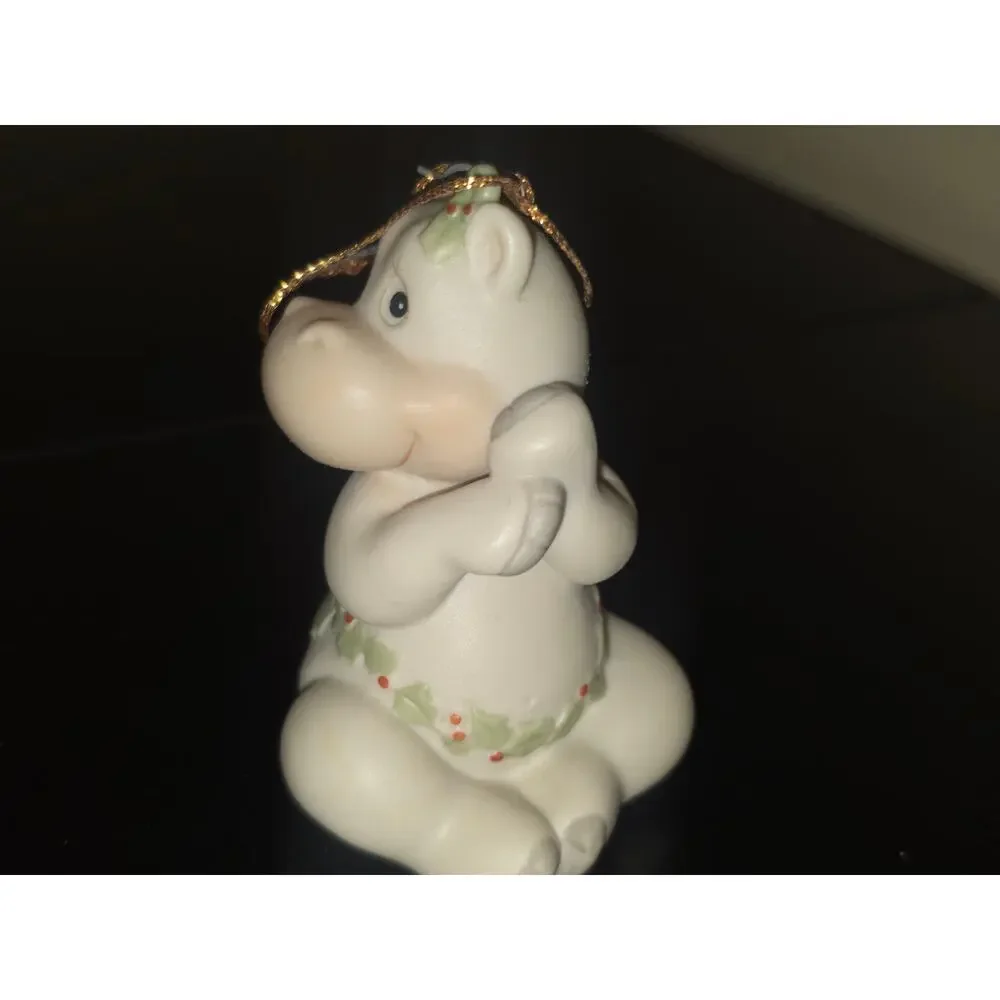 Precious Moments Hippo Holly Days Christmas Ornament Enesco 520403